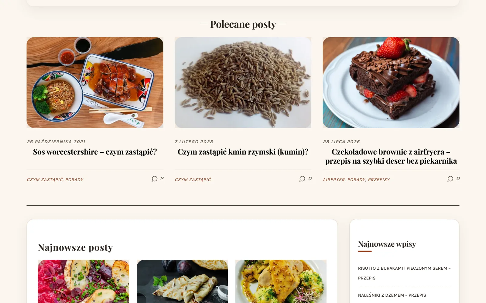 Blog kulinarny GaryMoveOut - polecane wpisy