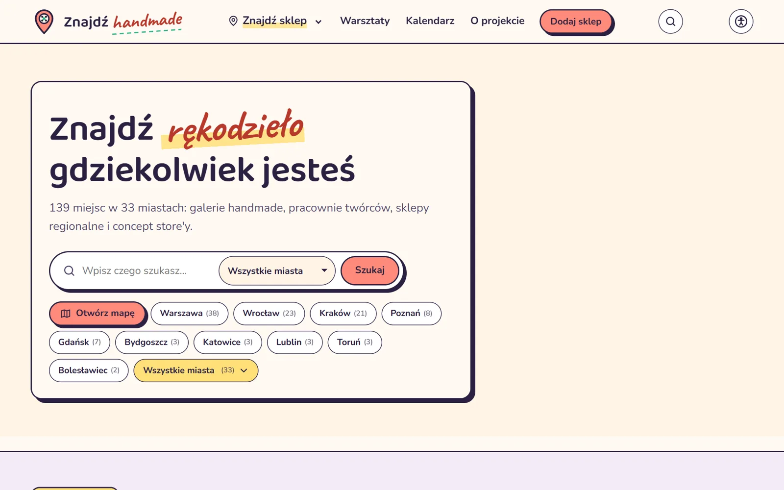 Strona główna katalogu Znajdź Handmade